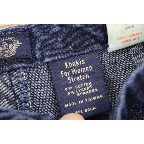 Dockers Khakis Womens Size 14 Stretch High Rise Dark Wash Ankle Jeans Slacks - Picture 6 of 10